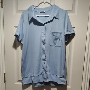 Light Blue Button-Up Shirt